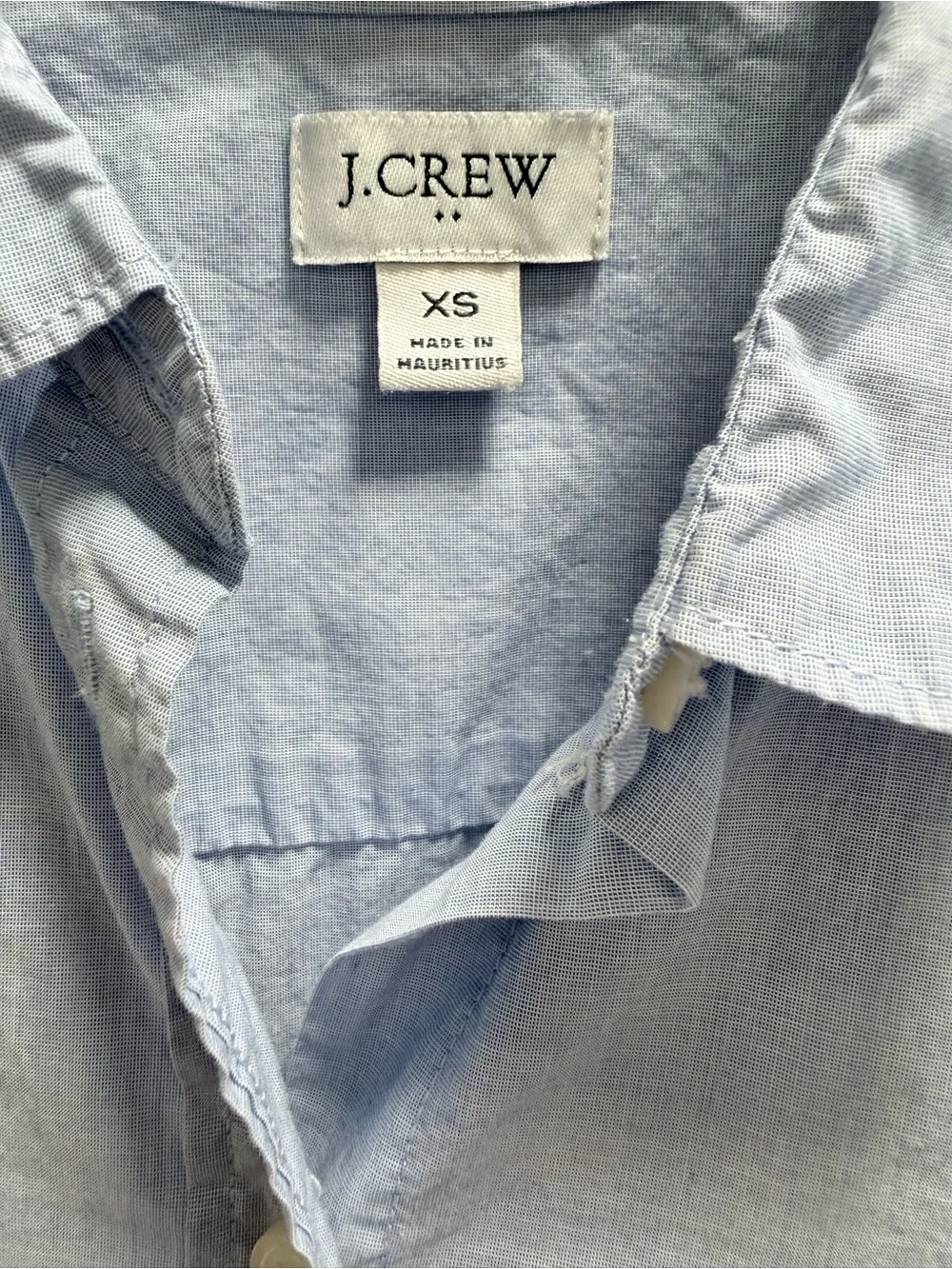 J. Crew Light Blue Long-Sleeve Button-Down Shirt - Picture 3 of 4